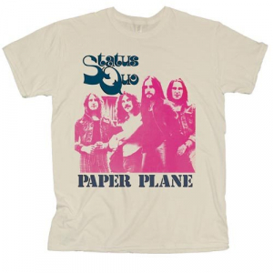 Status Quo - Paper Plane (Small) Unisex T-Shirt ryhmässä Minishops / Status Quo @ Bengans Skivbutik AB (4303332)