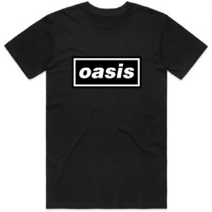 Oasis - Decca Logo (X-Large) Unisex Black T-Shirt ryhmässä Minishops / Oasis @ Bengans Skivbutik AB (4303432)