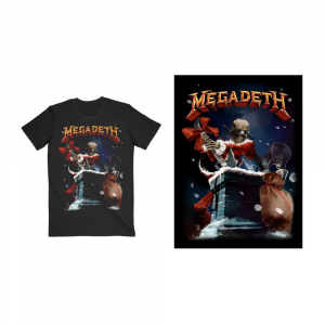 Megadeath - Santa Vic Chimney (Small) Unisex T-Shirt ryhmässä MERCH @ Bengans Skivbutik AB (4304022)