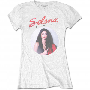 Selena Gomez - 80's Glam (Small) Ladies White T-Shirt ryhmässä MERCH @ Bengans Skivbutik AB (4304066)