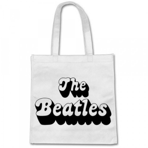 The Beatles - 1970's Logo Eco Bag Trend Version Black ryhmässä Minishops / Beatles @ Bengans Skivbutik AB (4304130)