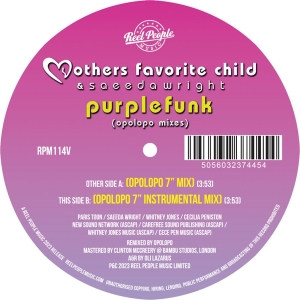 Mothers Favorite Child & Saeeda Wright - Purple Funk (Opoloppo Remixes) ryhmässä VINYYLI @ Bengans Skivbutik AB (4306354)