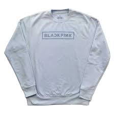 BlackPink - BlackPink Unisex Sweatshirt: Logo (light ryhmässä K-POP @ Bengans Skivbutik AB (4306794r)