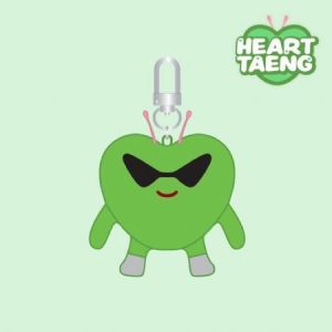 Stray Kids - (CASE 143) HEART TAENG KEYRING(GREEN) ryhmässä MERCH @ Bengans Skivbutik AB (4306949)