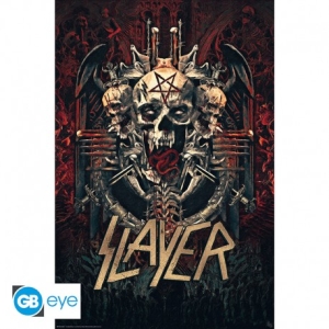 SLAYER - Skullagramm Poster 91,5x61 ryhmässä MERCHANDISE / Merch / Hårdrock @ Bengans Skivbutik AB (4307457)