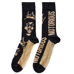 Biggie Smalls - Gold Crown Uni Bl Socks (Eu 40-45) ryhmässä MERCHANDISE / Merch / Hip Hop-Rap @ Bengans Skivbutik AB (4314439)