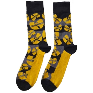 Wu-Tang Clan - Logos Yellow Uni Bl Socks (Eu 40-45) ryhmässä MERCHANDISE / Merch / Hip Hop-Rap @ Bengans Skivbutik AB (4314440)