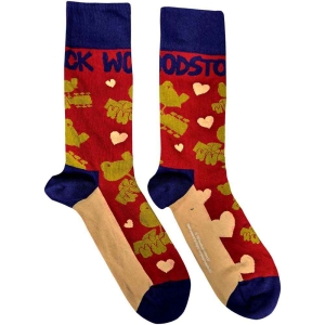 Woodstock - Birds & Hearts Uni Red Socks (Eu 40-45) ryhmässä MERCH @ Bengans Skivbutik AB (4314444)