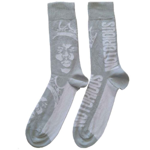 Biggie Smalls - Crown Monochrome Uni Socks (Eu 40-45) ryhmässä MERCHANDISE / Merch / Hip Hop-Rap @ Bengans Skivbutik AB (4314448)