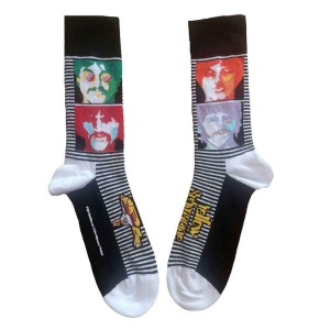 The Beatles - Sea Of..Faces Colour Bl Socks (Eu 40-45) ryhmässä Minishops / Beatles @ Bengans Skivbutik AB (4314449)