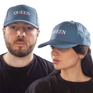 Queen - Underline Logo Denim Baseball C ryhmässä Minishops / Queen @ Bengans Skivbutik AB (4321885)