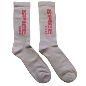 Spice Girls - Logo Uni Wht Socks (Eu 40-45) ryhmässä MERCH @ Bengans Skivbutik AB (4338303)