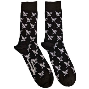 Black Sabbath - Demon Pattern Uni Bl Socks (Eu 40-45) ryhmässä Minishops / Black Sabbath @ Bengans Skivbutik AB (4359306)