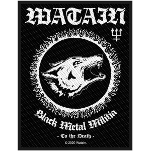 Watain - Black Metal Militia Standard Patch ryhmässä MERCH @ Bengans Skivbutik AB (4359332)