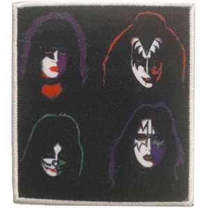 Kiss - 4 Heads Printed Patch ryhmässä MERCH @ Bengans Skivbutik AB (4359371)