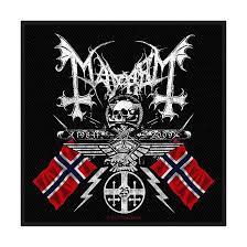 MAYHEM - MAYHEM STANDARD PATCH: COAT OF ARMS (LOO ryhmässä MERCH @ Bengans Skivbutik AB (4359382)