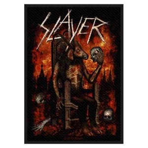 Slayer - Devil On Throne Standard Patch ryhmässä MERCH @ Bengans Skivbutik AB (4379243)