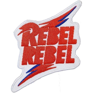 David Bowie - Rebel Rebel Woven Patch ryhmässä Minishops / David Bowie / David Bowie Merch @ Bengans Skivbutik AB (4379814)