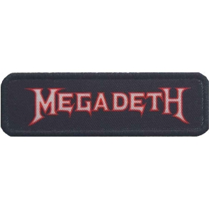 Megadeth - Logo Outline Printed Patch ryhmässä Minishops / Megadeth @ Bengans Skivbutik AB (4379815)