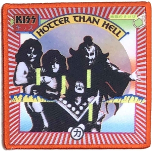 Kiss - Hotter Than Hell Printed Patch ryhmässä MERCH @ Bengans Skivbutik AB (4379906)