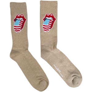 Rolling Stones - Us Tongue Uni Natrl Socks (Eu 40-45) ryhmässä MERCH @ Bengans Skivbutik AB (4395740)