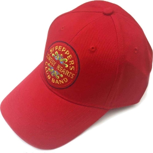 The Beatles - Sgt Pepper Red Baseball C ryhmässä -Start Merch @ Bengans Skivbutik AB (4395744)