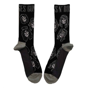 Guns N Roses - Skulls Band Monochr..Uni Bl Socks (Eu 40 ryhmässä Minishops / Guns N Roses @ Bengans Skivbutik AB (4399087)