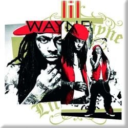 Lil Wayne - Fridge Magnet: Red Cap Montage ryhmässä MERCH @ Bengans Skivbutik AB (4400484)