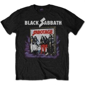 Black Sabbath - Unisex T-Shirt: Sabotage Vintage (Medium) ryhmässä Minishops / Black Sabbath @ Bengans Skivbutik AB (4400493)