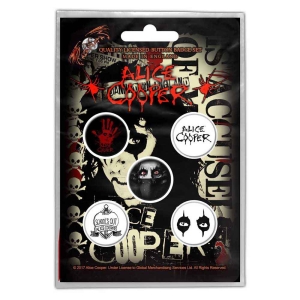 Alice Cooper - Eyes Retail Pack Button Badge Pack ryhmässä Minishops / Alice Cooper @ Bengans Skivbutik AB (4400518)