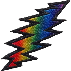 Grateful Dead - Lightning Rainbow Woven Patch ryhmässä MERCH @ Bengans Skivbutik AB (4400546)