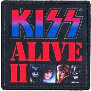 Kiss - Alive Ii Printed Patch ryhmässä MERCH @ Bengans Skivbutik AB (4400558)