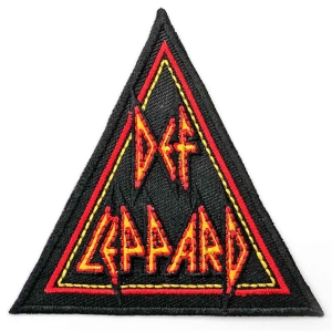 Def Leppard - Tri Logo Woven Patch ryhmässä Minishops / Def Leppard @ Bengans Skivbutik AB (4400563)