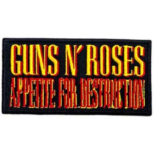 Guns N Roses - Appetite For Destruction Woven Patch ryhmässä MK Export CDON Merch @ Bengans Skivbutik AB (4400565)