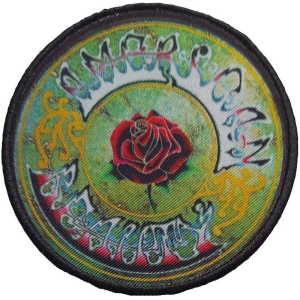 Grateful Dead - American Beauty Circle Printed Patch ryhmässä MERCH @ Bengans Skivbutik AB (4400566)