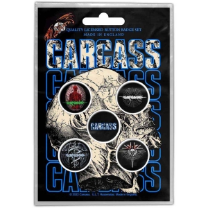 Carcass - Necro Head Button Badge Pack ryhmässä Minishops / Carcass @ Bengans Skivbutik AB (4400581)