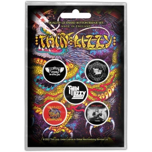 Thin Lizzy - Chinatown Button Badge Pack ryhmässä Minishops / Thin Lizzy @ Bengans Skivbutik AB (4400584)