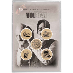 Volbeat - Servant Of The Mind Button Badge Pack ryhmässä MERCH @ Bengans Skivbutik AB (4400594)