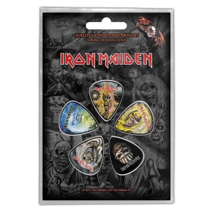 Iron Maiden - The Faces Of Eddie Plectrum Pack ryhmässä MERCH @ Bengans Skivbutik AB (4400602)