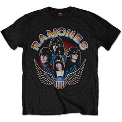 Ramones - Unisex T-Shirt: Vintage Wings Photo (XX-Large) ryhmässä Minishops / Ramones @ Bengans Skivbutik AB (4401007)