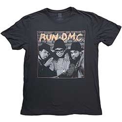 Run DMC - Unisex T-Shirt: B&W Photo (Small) ryhmässä Minishops /  @ Bengans Skivbutik AB (4401015)