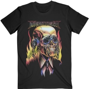 Megadeth - Unisex T-Shirt: Flaming Vic (XX-Large) ryhmässä Minishops / Megadeth @ Bengans Skivbutik AB (4401024)