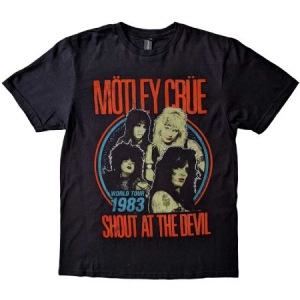 Motley Crue - Unisex T-Shirt: Vintage World Tour Devil (Small) ryhmässä Minishops / Mötley Crue @ Bengans Skivbutik AB (4401066)