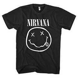 Nirvana - Unisex T-Shirt: White Smiley (Small) ryhmässä Minishops / Nirvana @ Bengans Skivbutik AB (4401099)