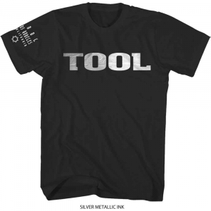 Tool - Unisex T-Shirt: Metallic Silver Logo (Sleeve Print) (X-Large) ryhmässä Minishops / Tool @ Bengans Skivbutik AB (4401111)