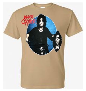 Alice Cooper - Alice Cooper T-Shirt 2 Heads (Brun) ryhmässä MERCH @ Bengans Skivbutik AB (4401571)