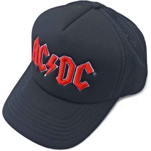 Ac/Dc - Red Logo Bl Mesh-Back C ryhmässä MERCH @ Bengans Skivbutik AB (4402663)