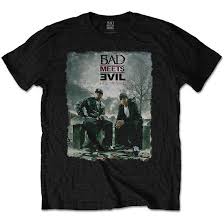 Bad Meets Evil - BAD MEETS EVIL UNISEX T-SHIRT: BURNT ryhmässä MERCH @ Bengans Skivbutik AB (4403245)