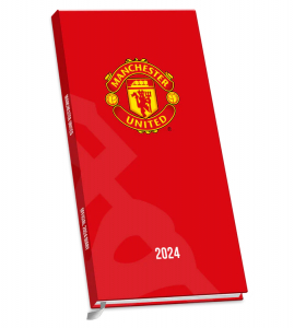 Manchester United Fc - Manchester United Fc 2024 Slim Diary ryhmässä MERCH / Kalenterit Varastomyynnit @ Bengans Skivbutik AB (4406374)