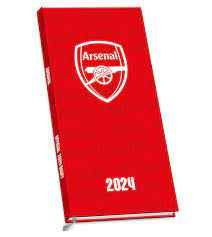 Arsenal Fc - Arsenal Fc 2024 Slim Diary ryhmässä MERCH / Kalenterit Varastomyynnit @ Bengans Skivbutik AB (4406375)